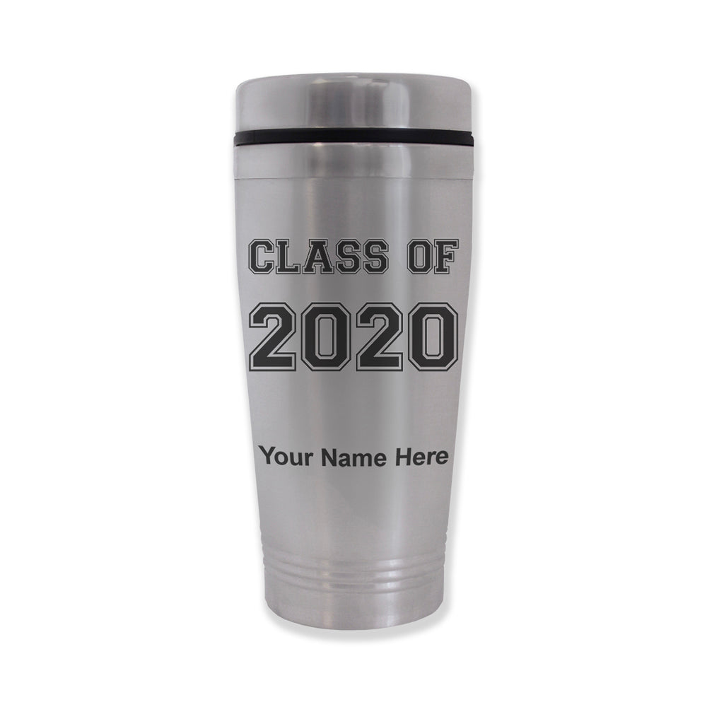 Commuter Travel Mug, Class of 2020, 2021, 2022, 2023 2024, 2025, Personalized Engraving Included