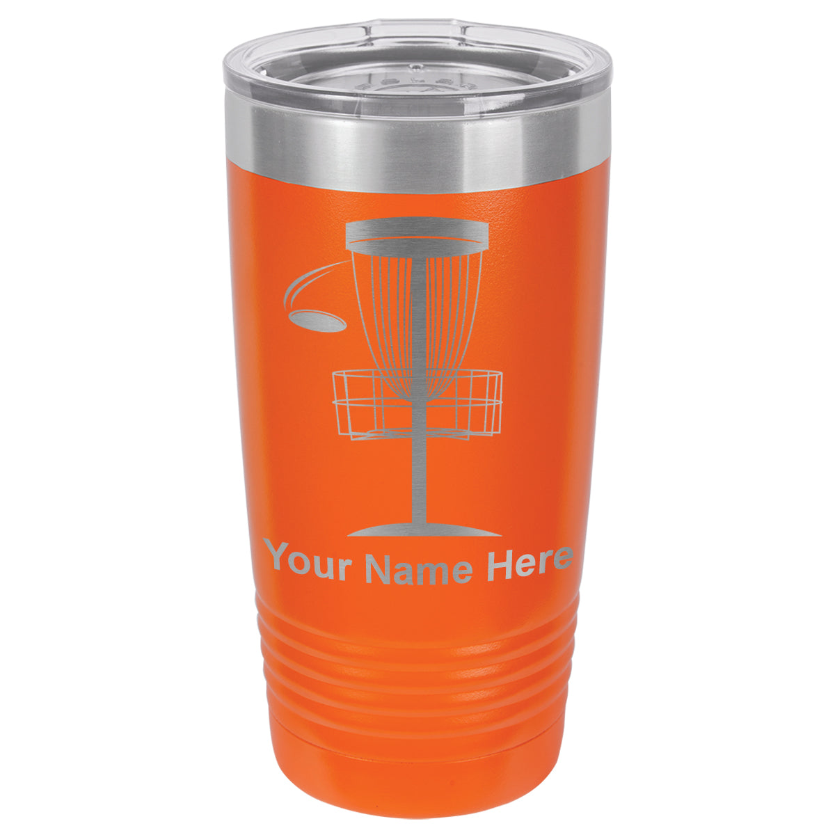 20oz Vacuum Insulated Tumbler Mug, Disc Golf, Personalized Engraving Included