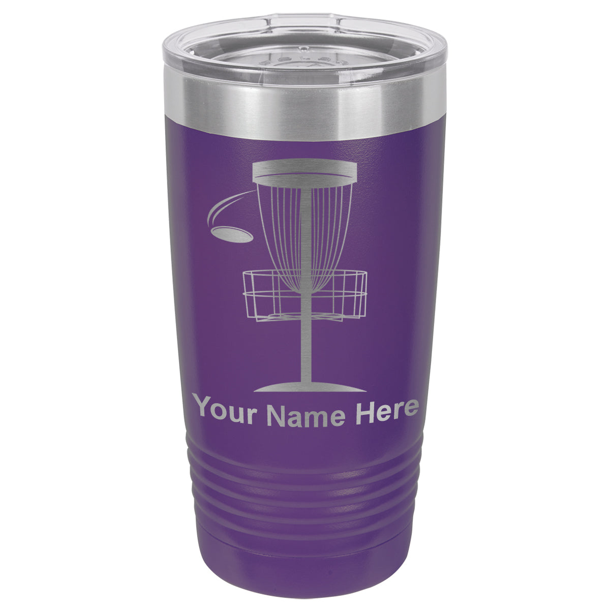 20oz Vacuum Insulated Tumbler Mug, Disc Golf, Personalized Engraving Included