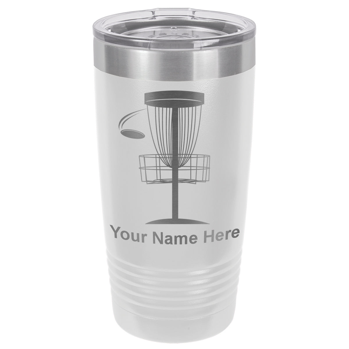 20oz Vacuum Insulated Tumbler Mug, Disc Golf, Personalized Engraving Included