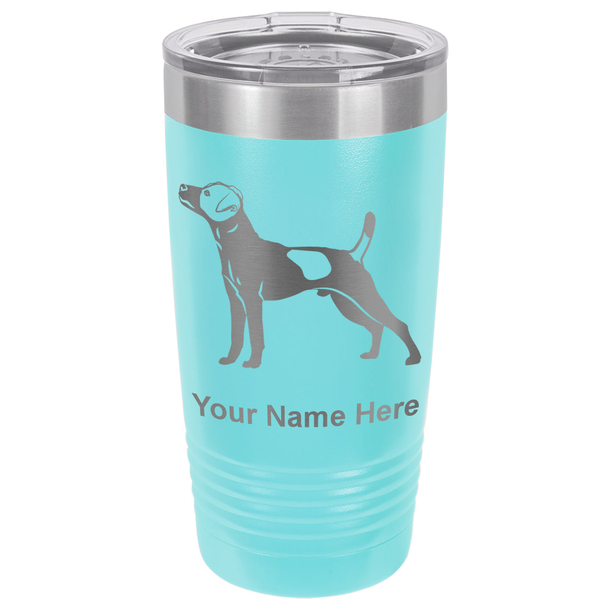 20oz Vacuum Insulated Tumbler Mug, Jack Russell Terrier Dog, Personalized Engraving Included