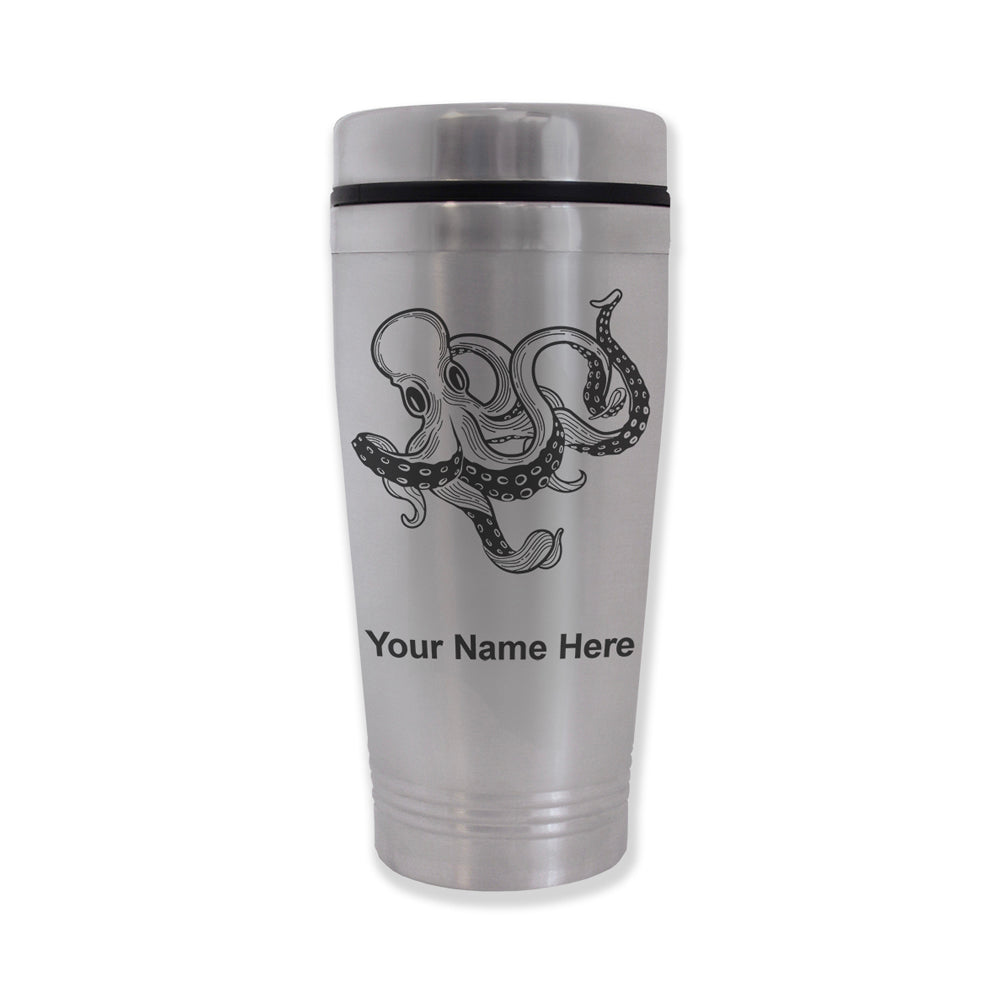 Commuter Travel Mug, Kraken, Personalized Engraving Included