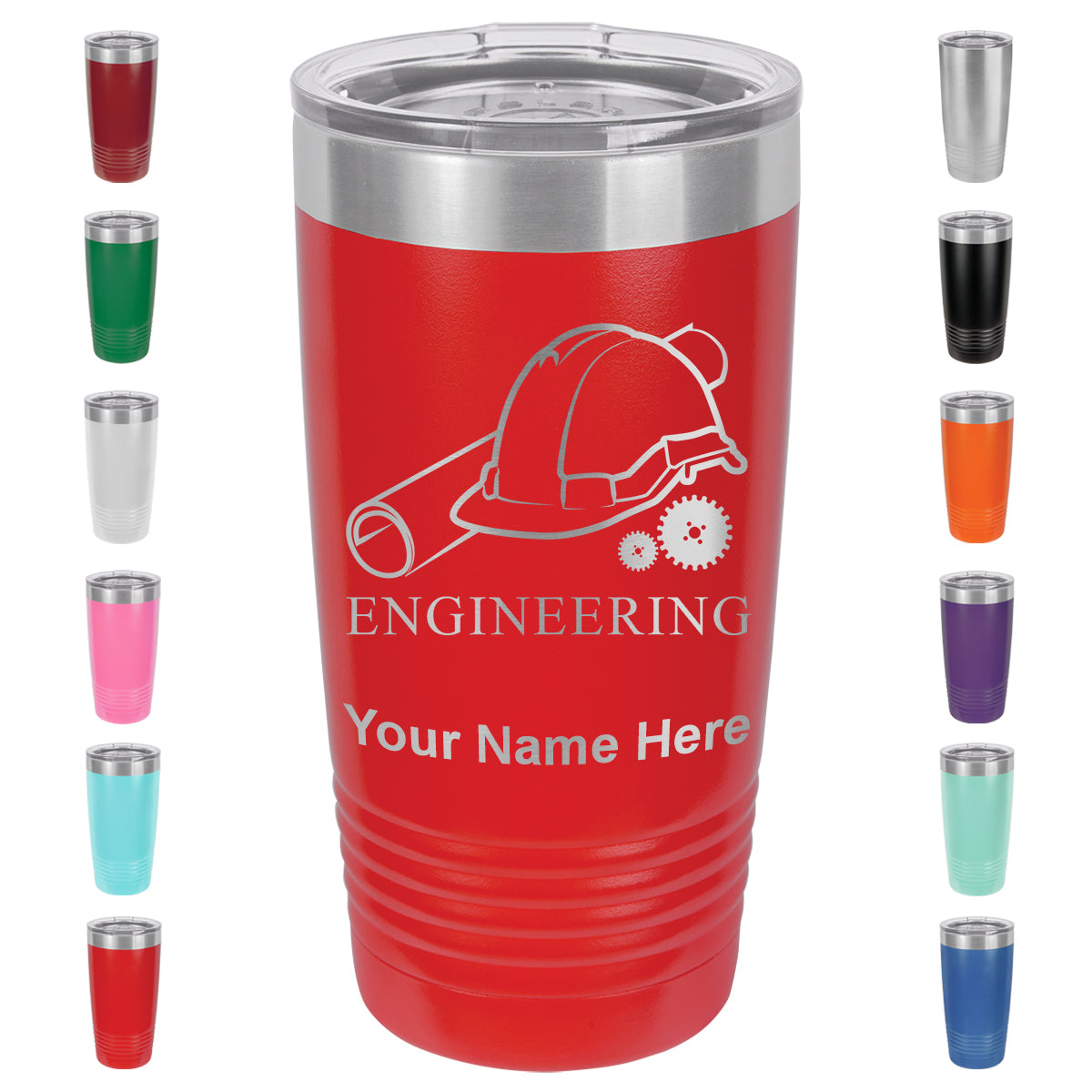 20oz Vacuum Insulated Tumbler Mug, Engineering, Personalized Engraving Included