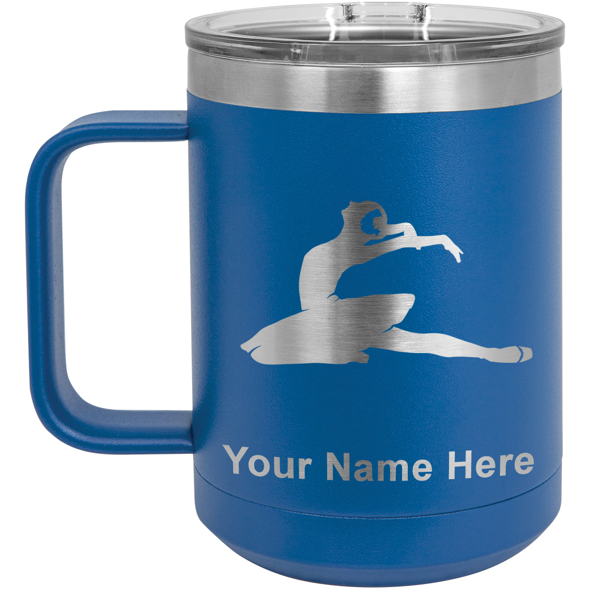 15oz Vacuum Insulated Coffee Mug, Dancer, Personalized Engraving Included