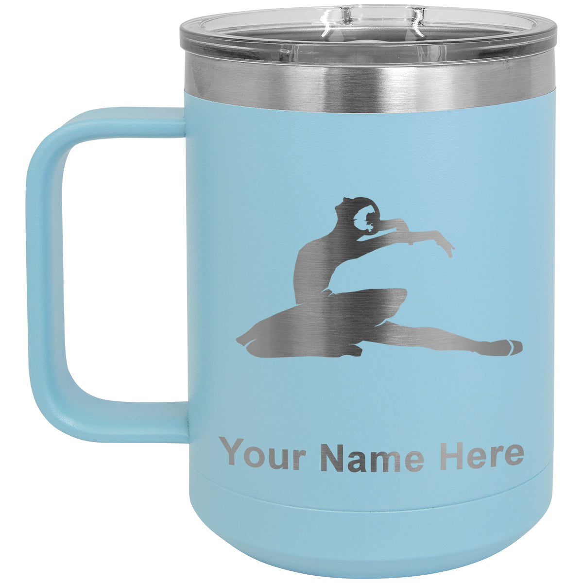15oz Vacuum Insulated Coffee Mug, Dancer, Personalized Engraving Included