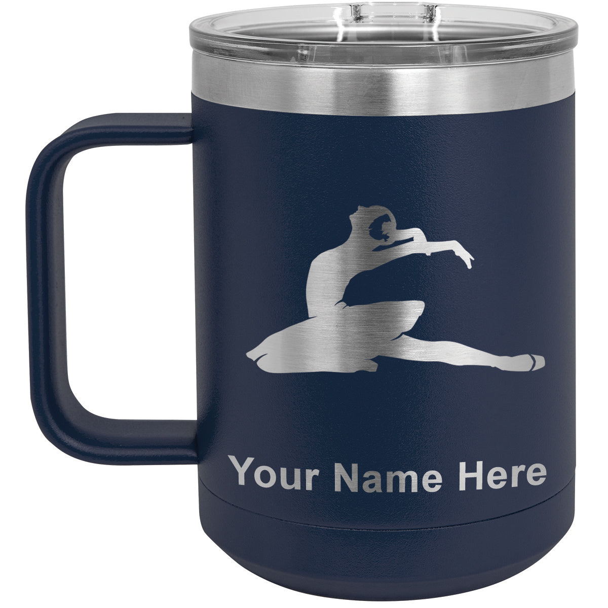 15oz Vacuum Insulated Coffee Mug, Dancer, Personalized Engraving Included