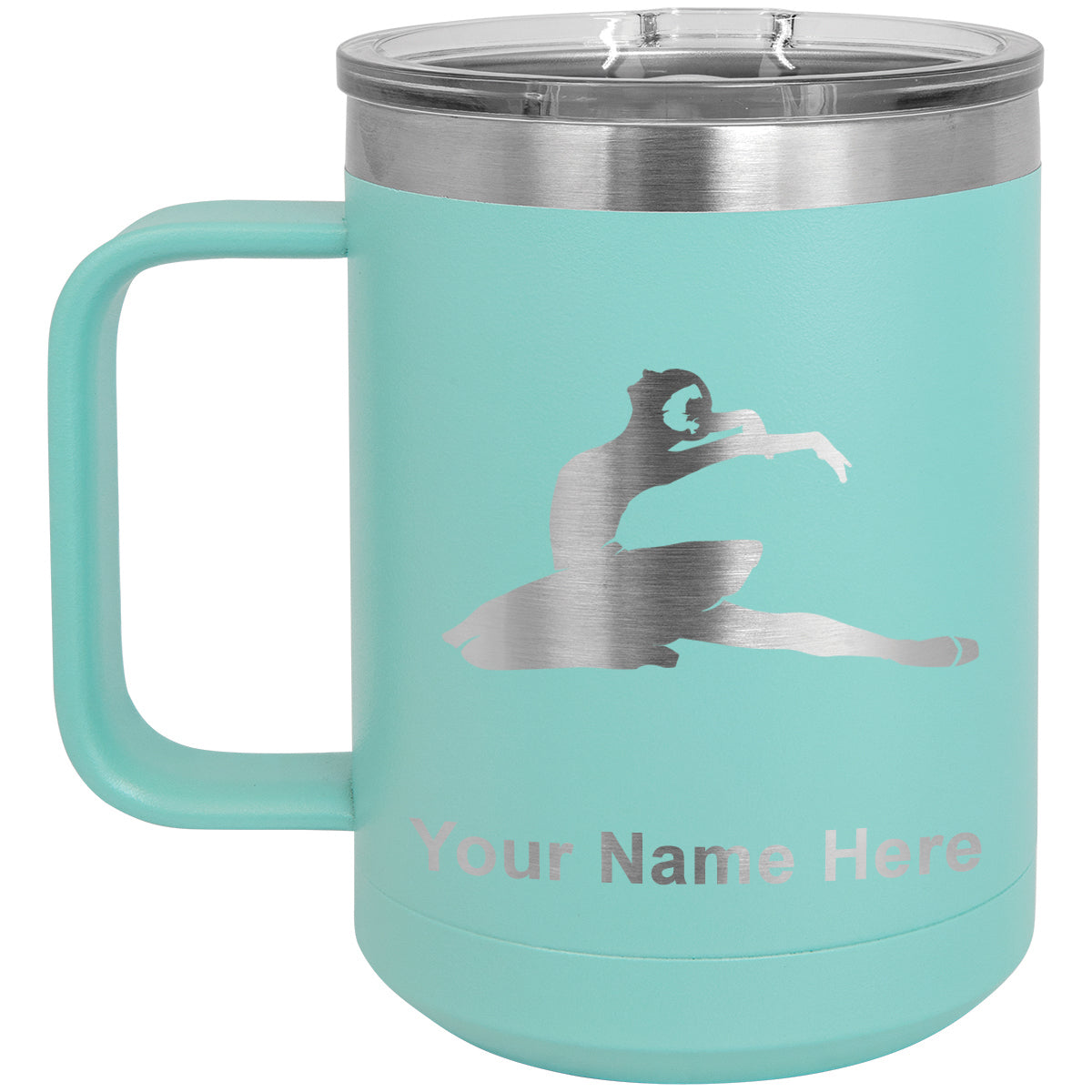 15oz Vacuum Insulated Coffee Mug, Dancer, Personalized Engraving Included