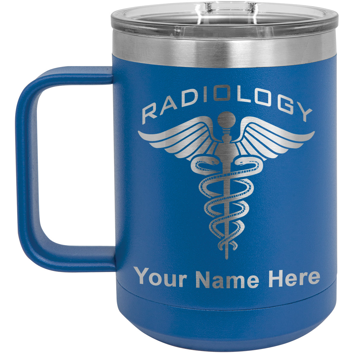 15oz Vacuum Insulated Coffee Mug, Radiology, Personalized Engraving Included
