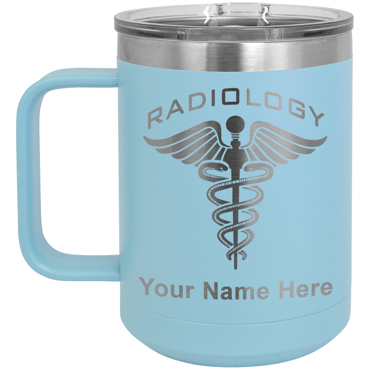 15oz Vacuum Insulated Coffee Mug, Radiology, Personalized Engraving Included