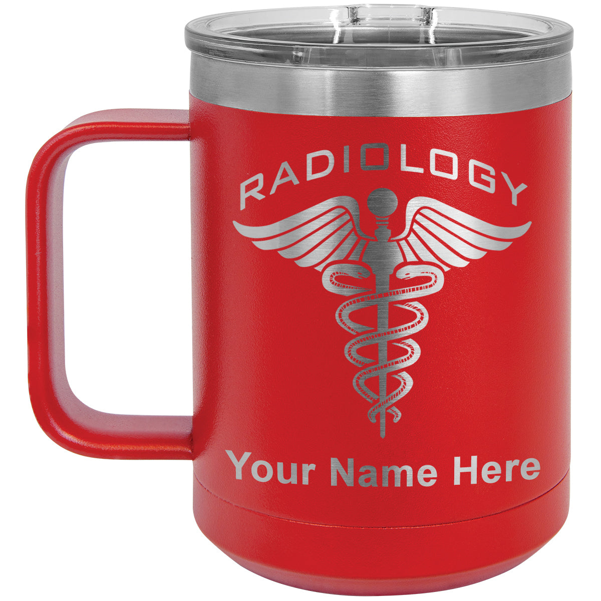 15oz Vacuum Insulated Coffee Mug, Radiology, Personalized Engraving Included