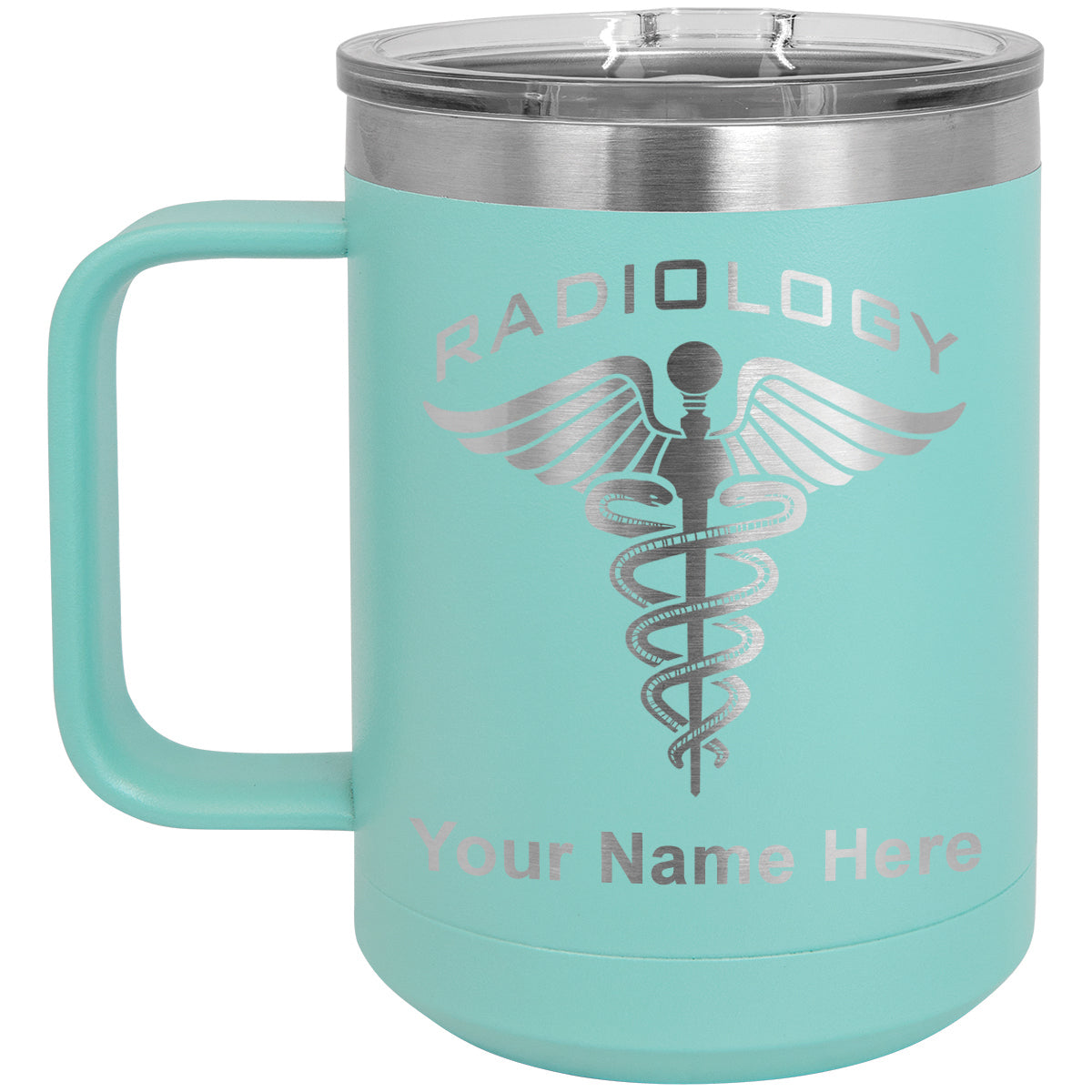 15oz Vacuum Insulated Coffee Mug, Radiology, Personalized Engraving Included