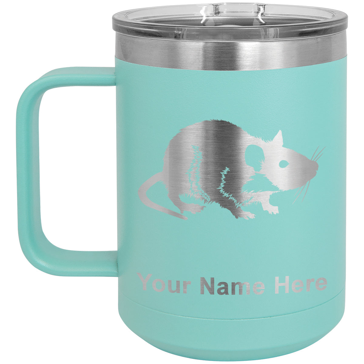 15oz Vacuum Insulated Coffee Mug, Rat, Personalized Engraving Included