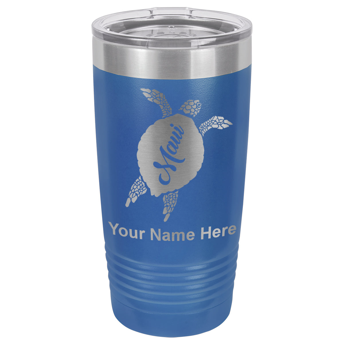 20oz Vacuum Insulated Tumbler Mug, Maui Sea Turtle, Personalized Engraving Included