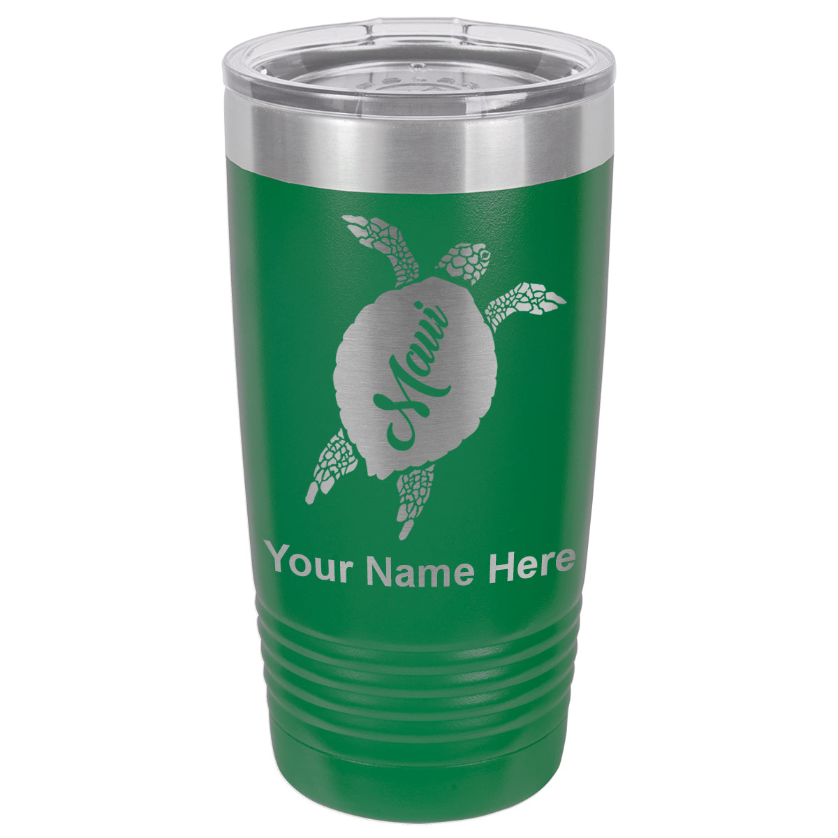 20oz Vacuum Insulated Tumbler Mug, Maui Sea Turtle, Personalized Engraving Included