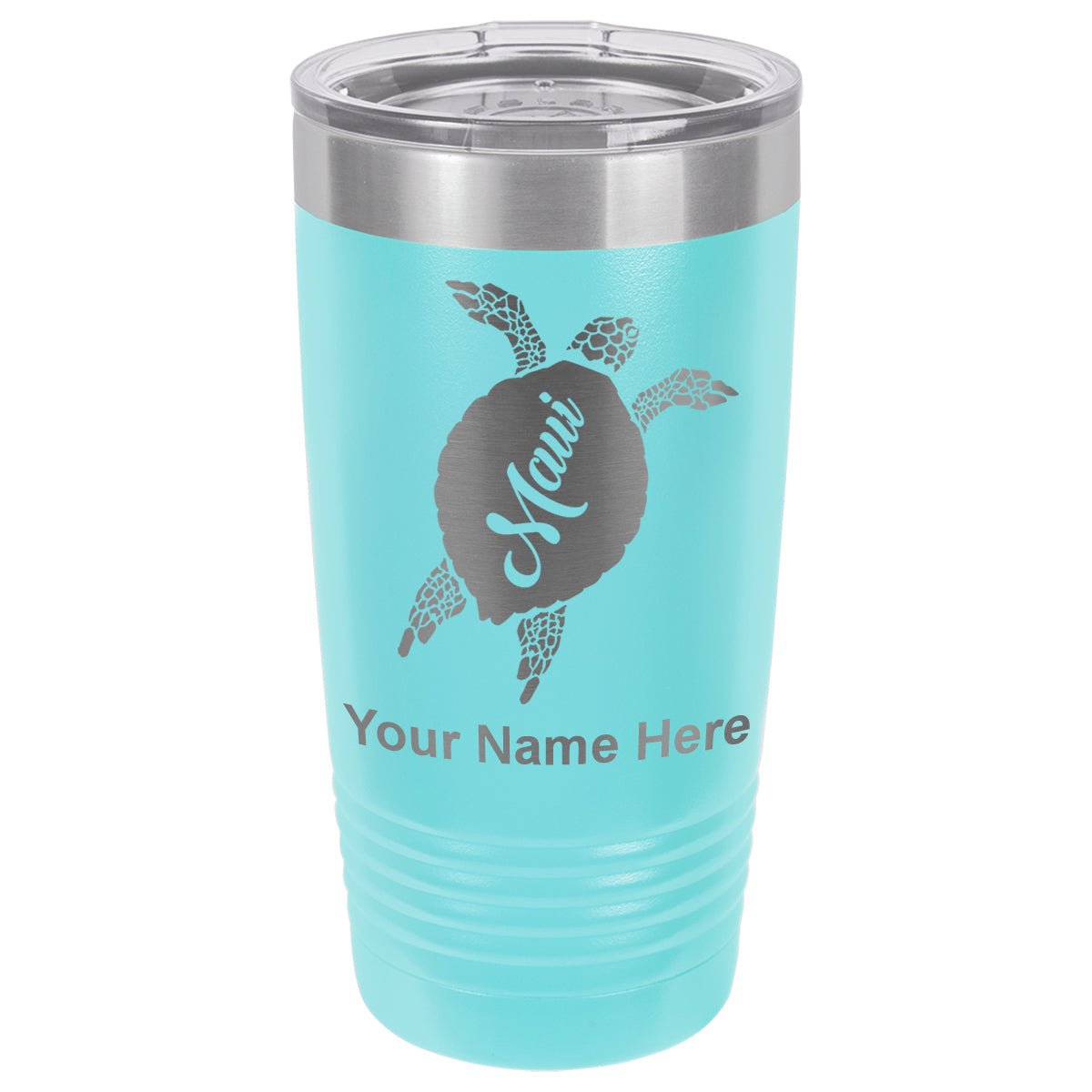 20oz Vacuum Insulated Tumbler Mug, Maui Sea Turtle, Personalized Engraving Included