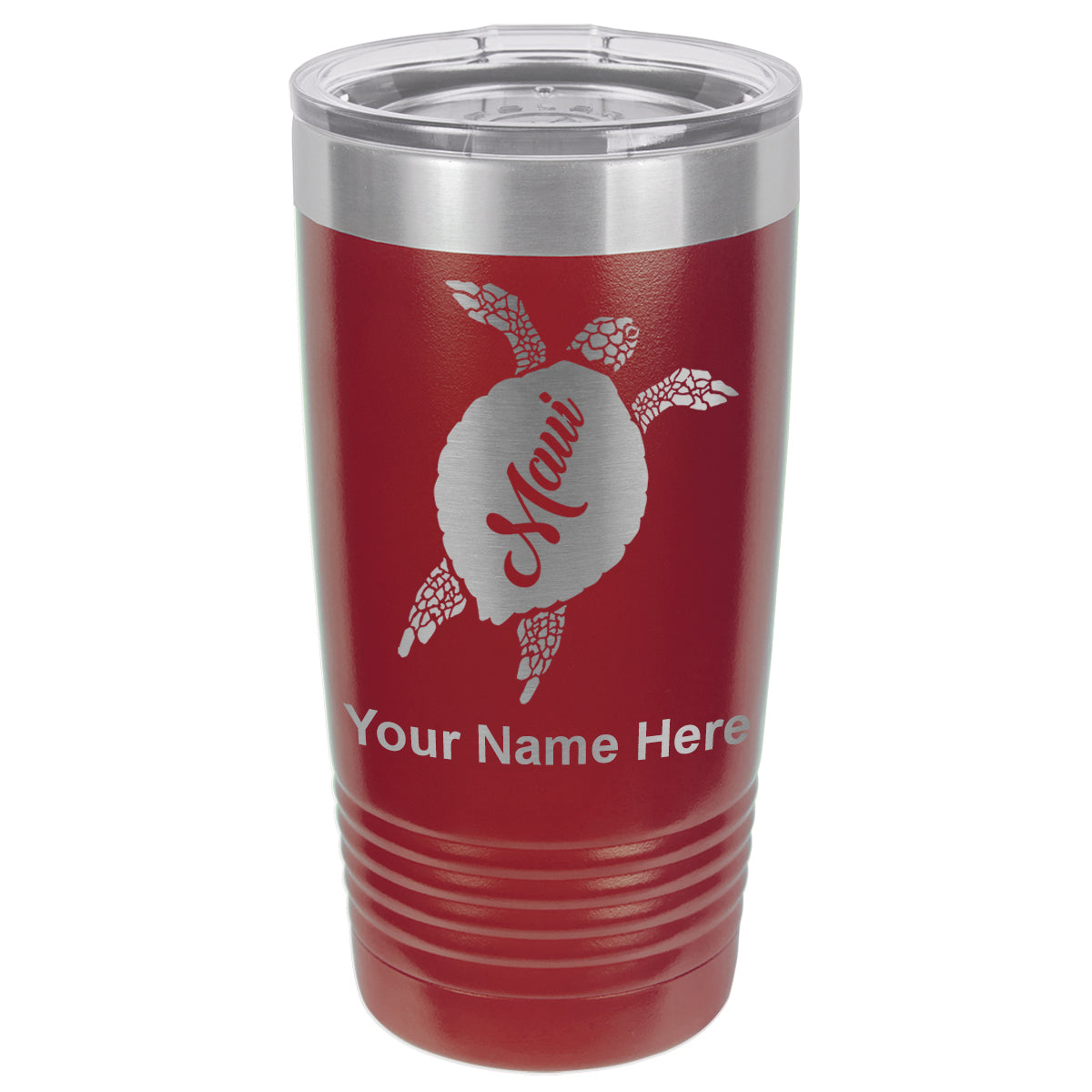 20oz Vacuum Insulated Tumbler Mug, Maui Sea Turtle, Personalized Engraving Included