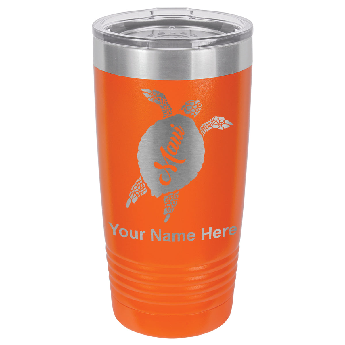20oz Vacuum Insulated Tumbler Mug, Maui Sea Turtle, Personalized Engraving Included