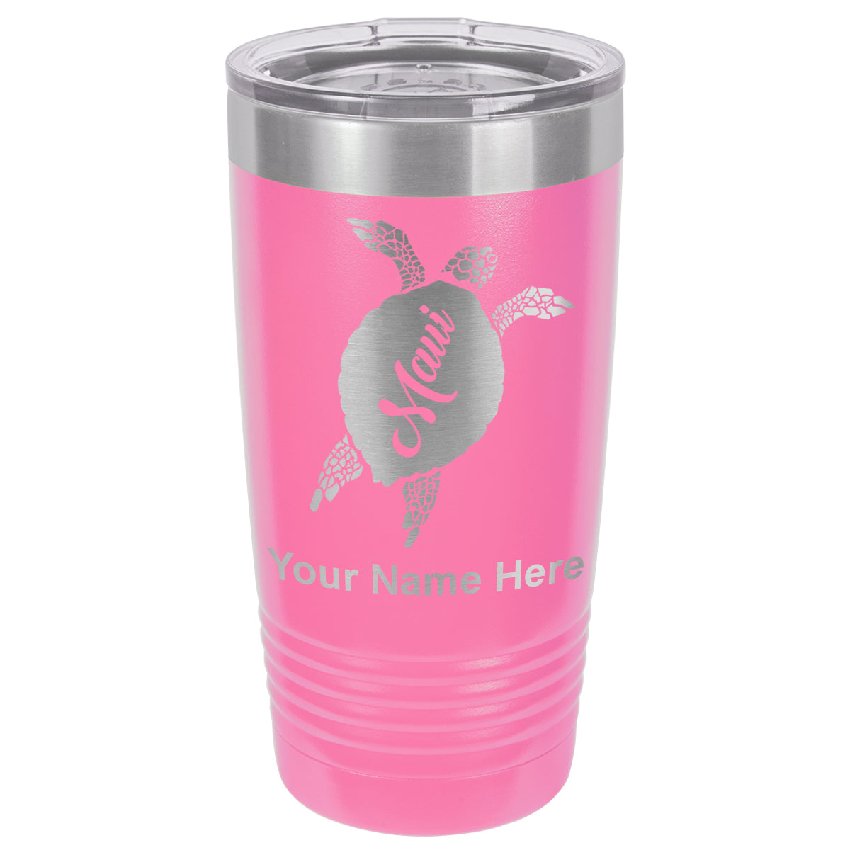 20oz Vacuum Insulated Tumbler Mug, Maui Sea Turtle, Personalized Engraving Included