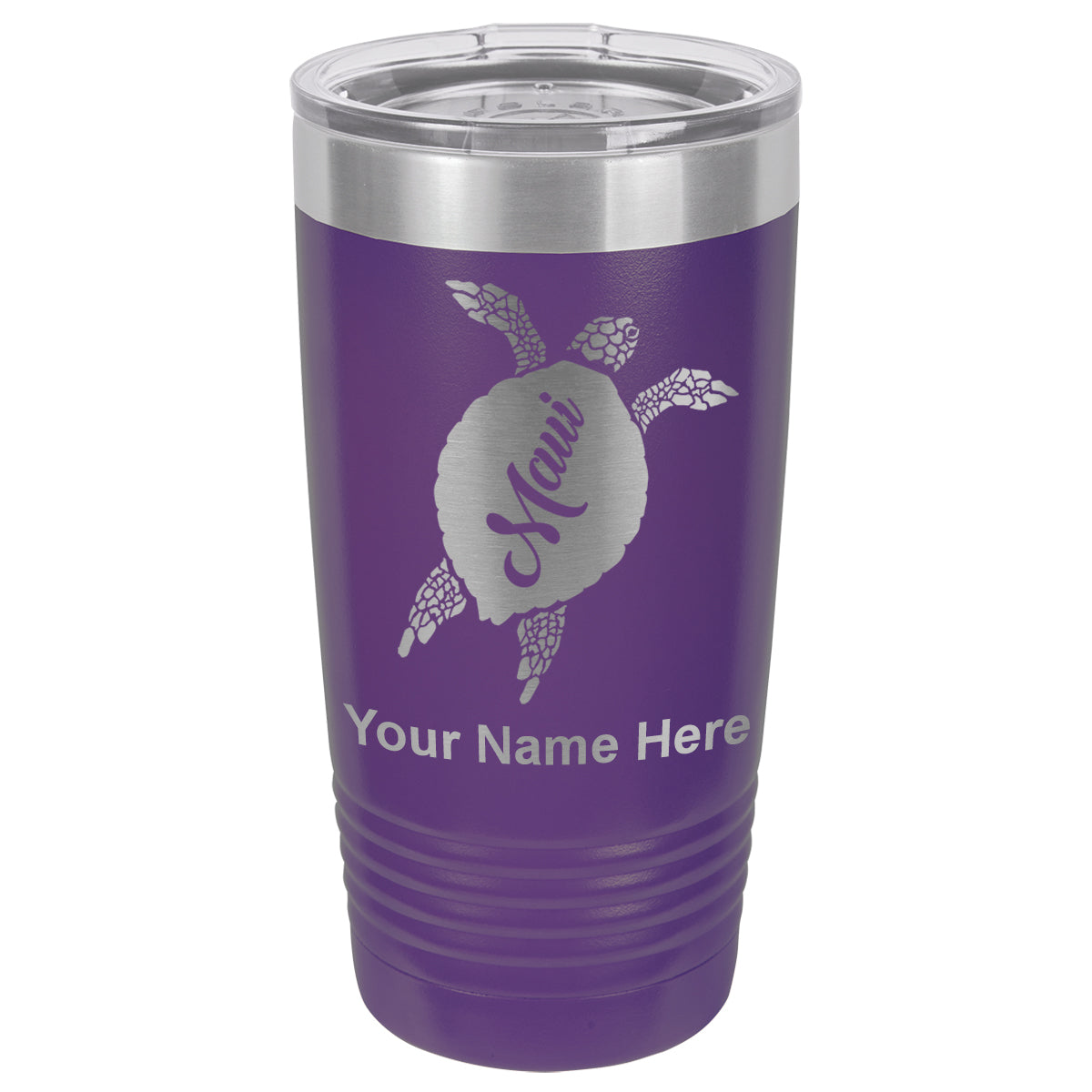 20oz Vacuum Insulated Tumbler Mug, Maui Sea Turtle, Personalized Engraving Included