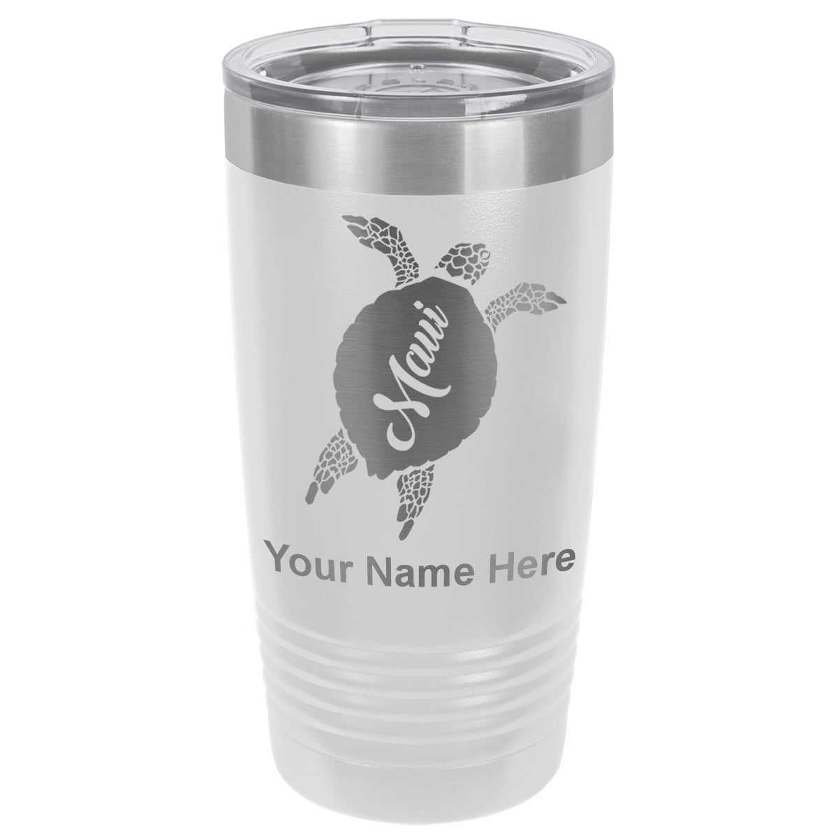 20oz Vacuum Insulated Tumbler Mug, Maui Sea Turtle, Personalized Engraving Included