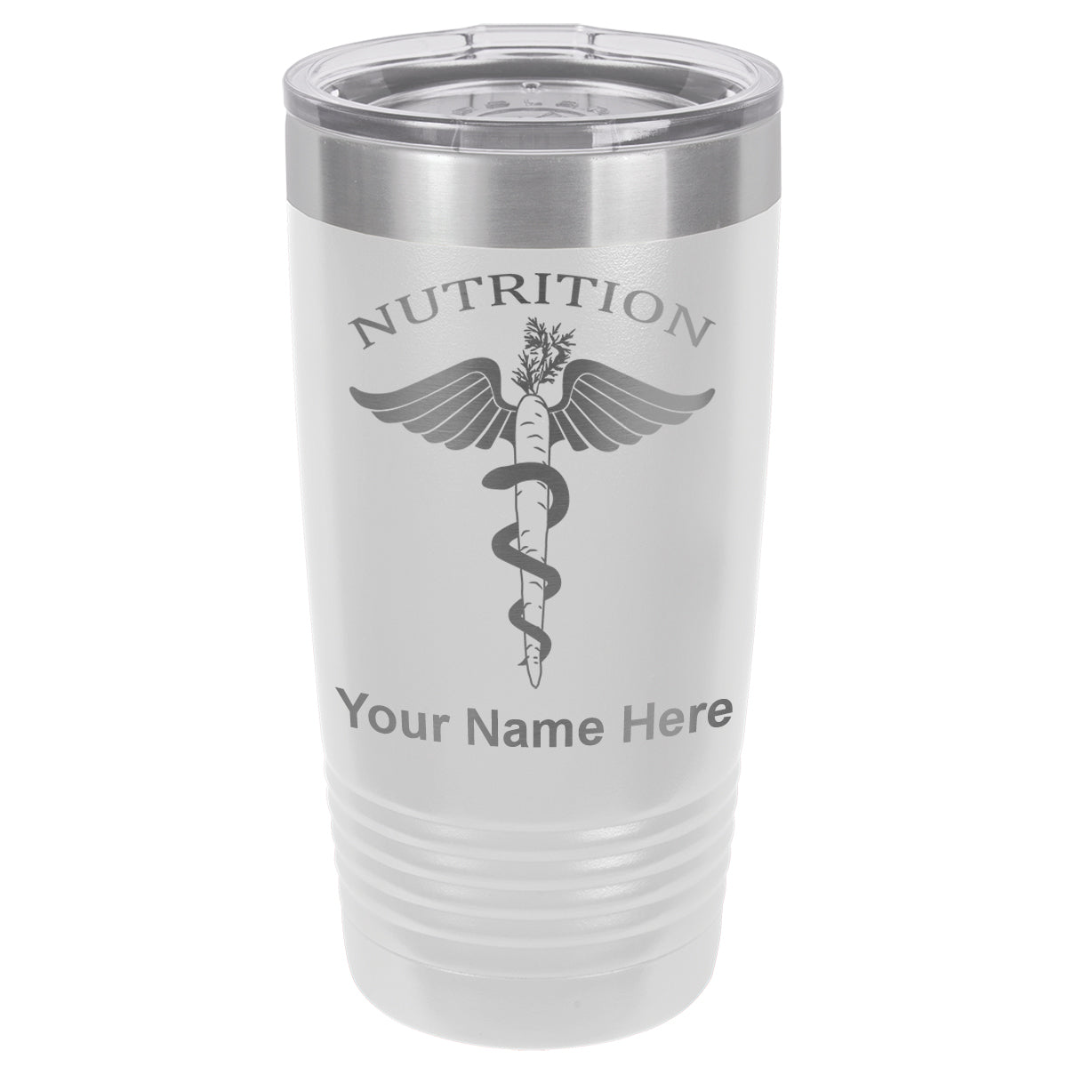 20oz Vacuum Insulated Tumbler Mug, Nutritionist, Personalized Engraving Included
