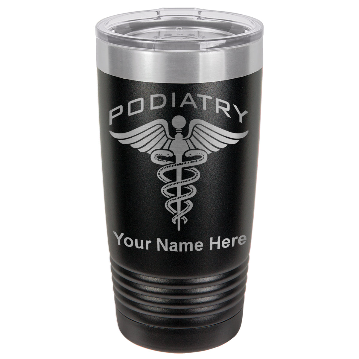 20oz Vacuum Insulated Tumbler Mug, Podiatry, Personalized Engraving Included