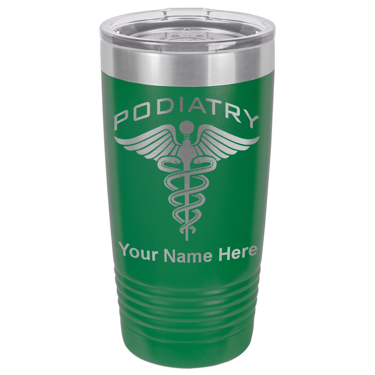 20oz Vacuum Insulated Tumbler Mug, Podiatry, Personalized Engraving Included