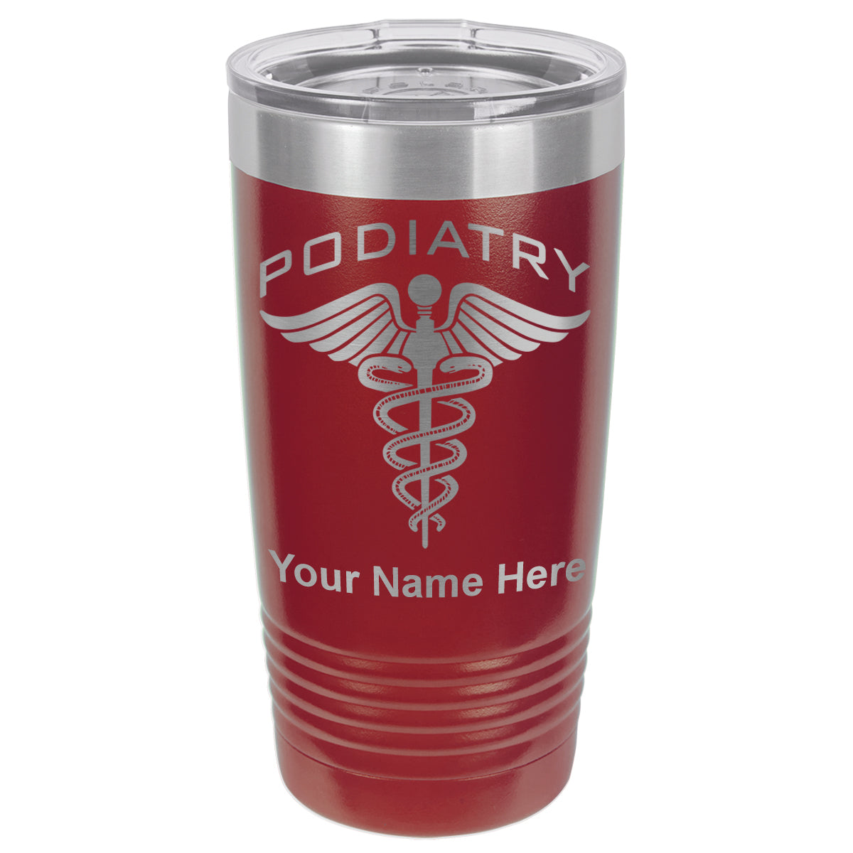 20oz Vacuum Insulated Tumbler Mug, Podiatry, Personalized Engraving Included