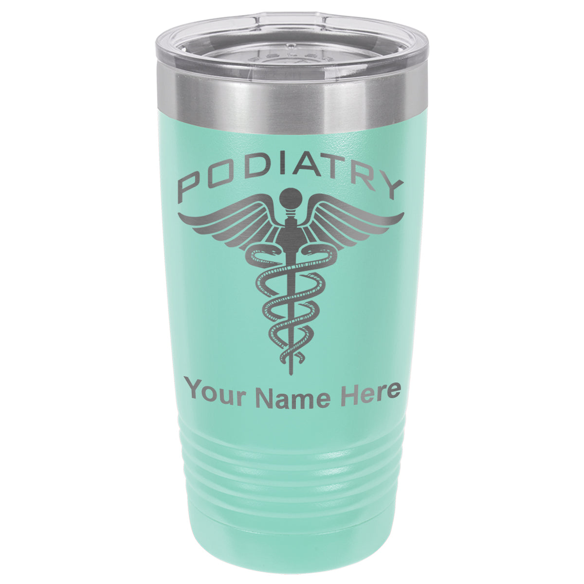 20oz Vacuum Insulated Tumbler Mug, Podiatry, Personalized Engraving Included