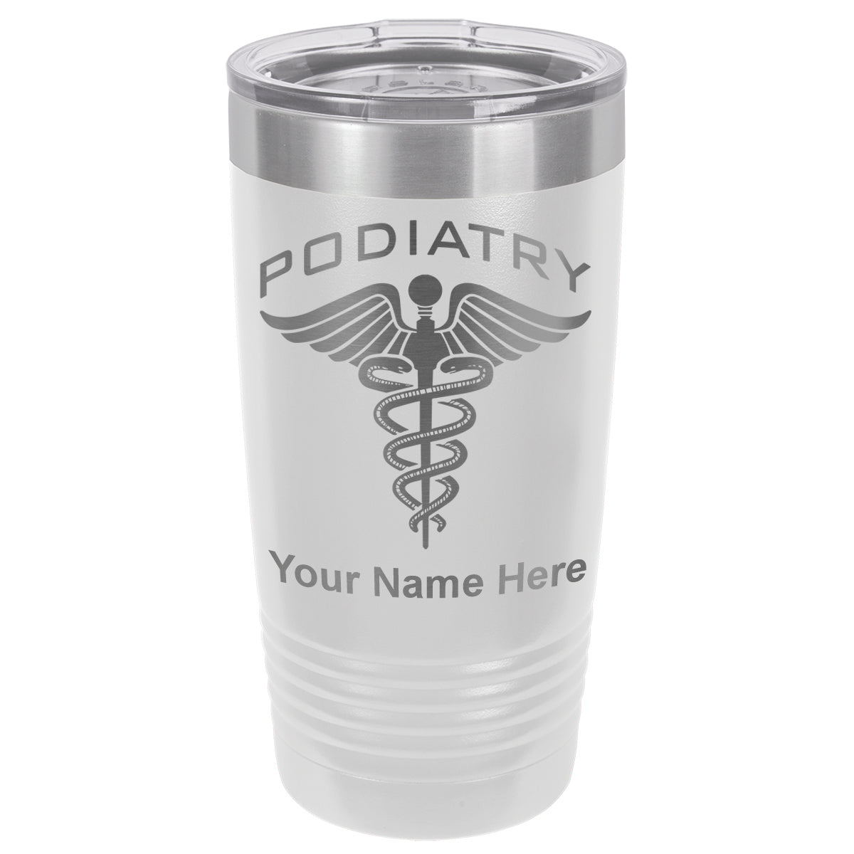 20oz Vacuum Insulated Tumbler Mug, Podiatry, Personalized Engraving Included