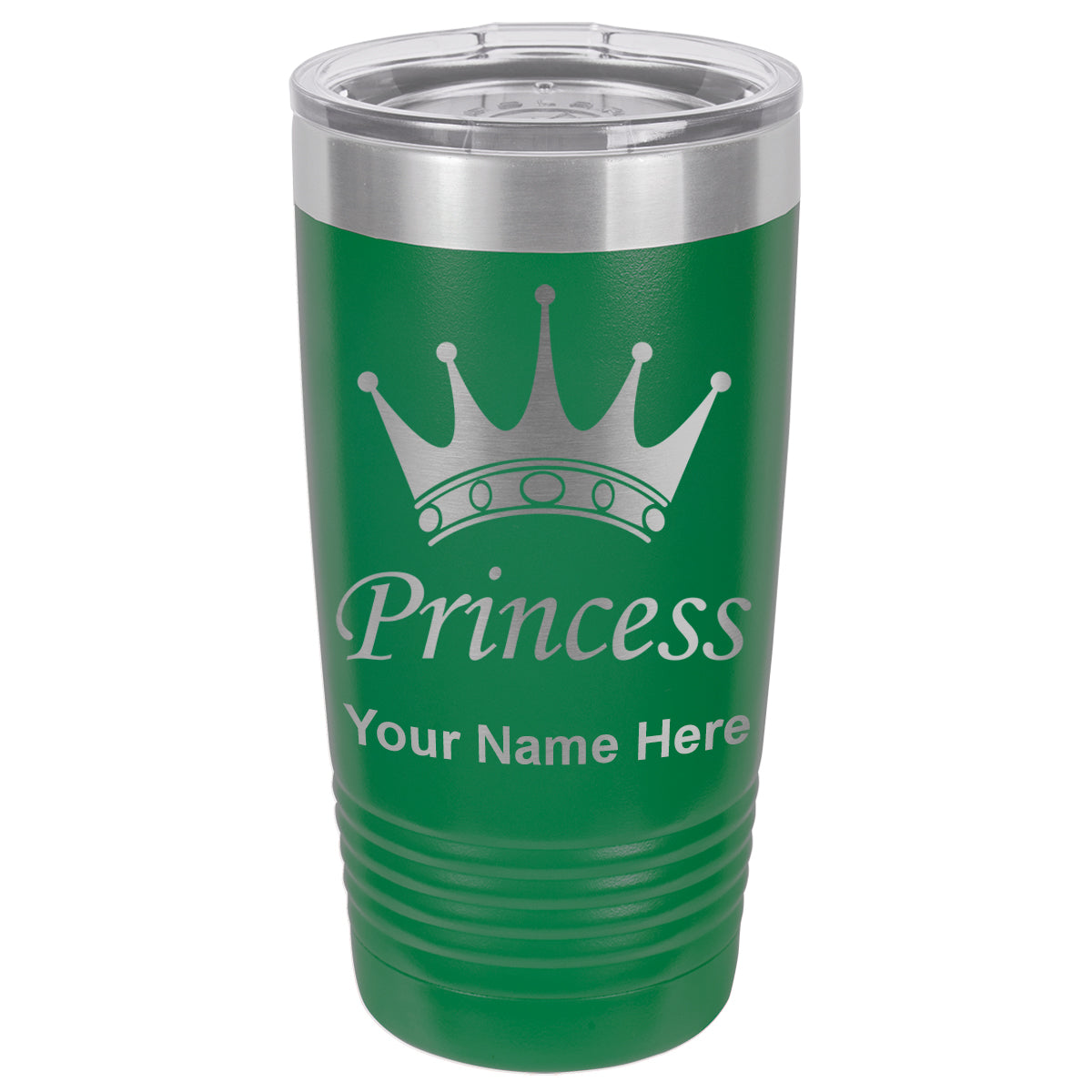 20oz Vacuum Insulated Tumbler Mug, Princess Crown, Personalized Engraving Included