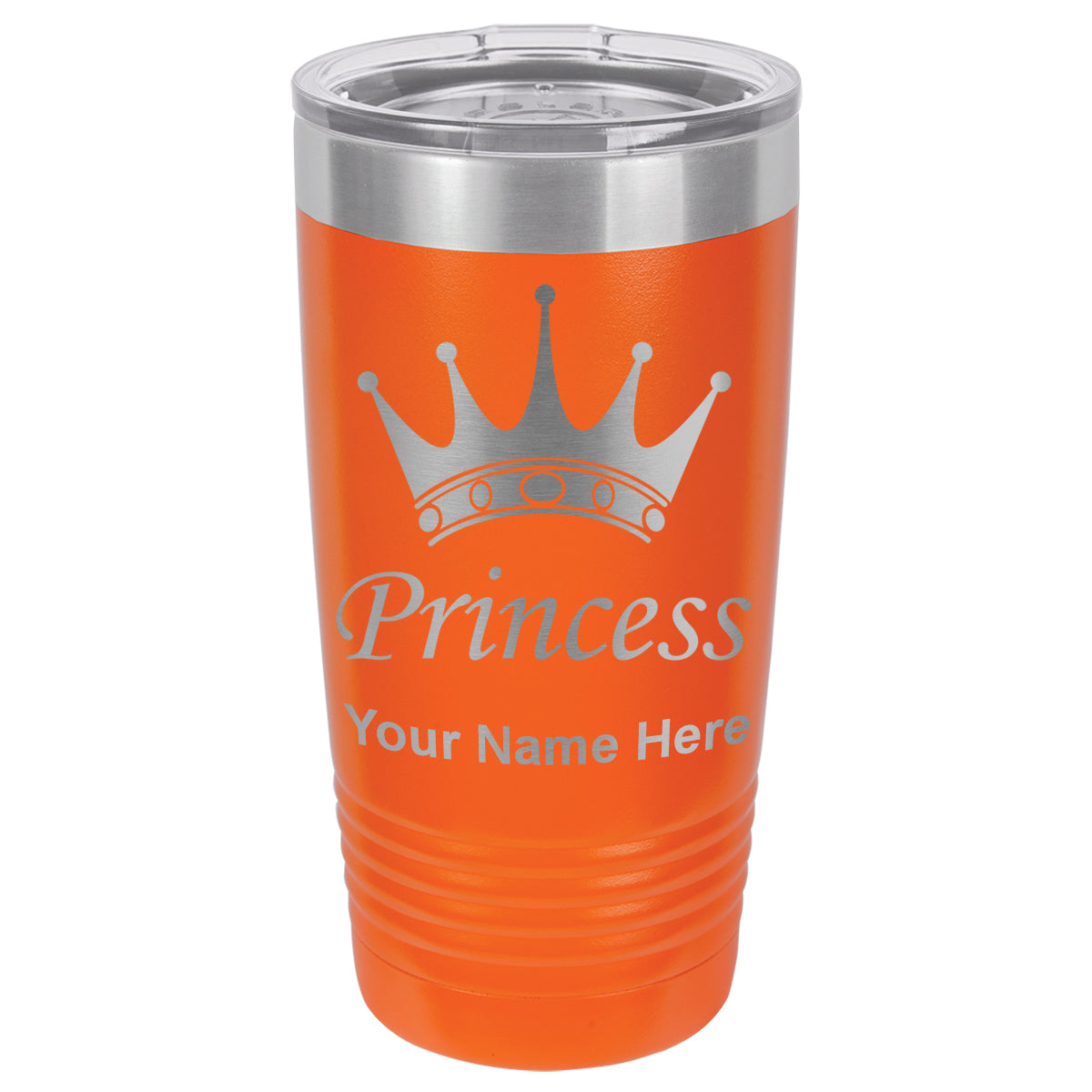 20oz Vacuum Insulated Tumbler Mug, Princess Crown, Personalized Engraving Included