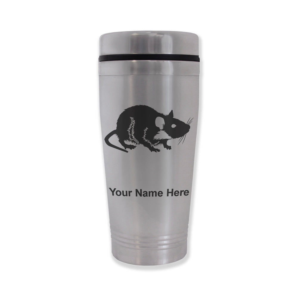 Commuter Travel Mug, Rat, Personalized Engraving Included