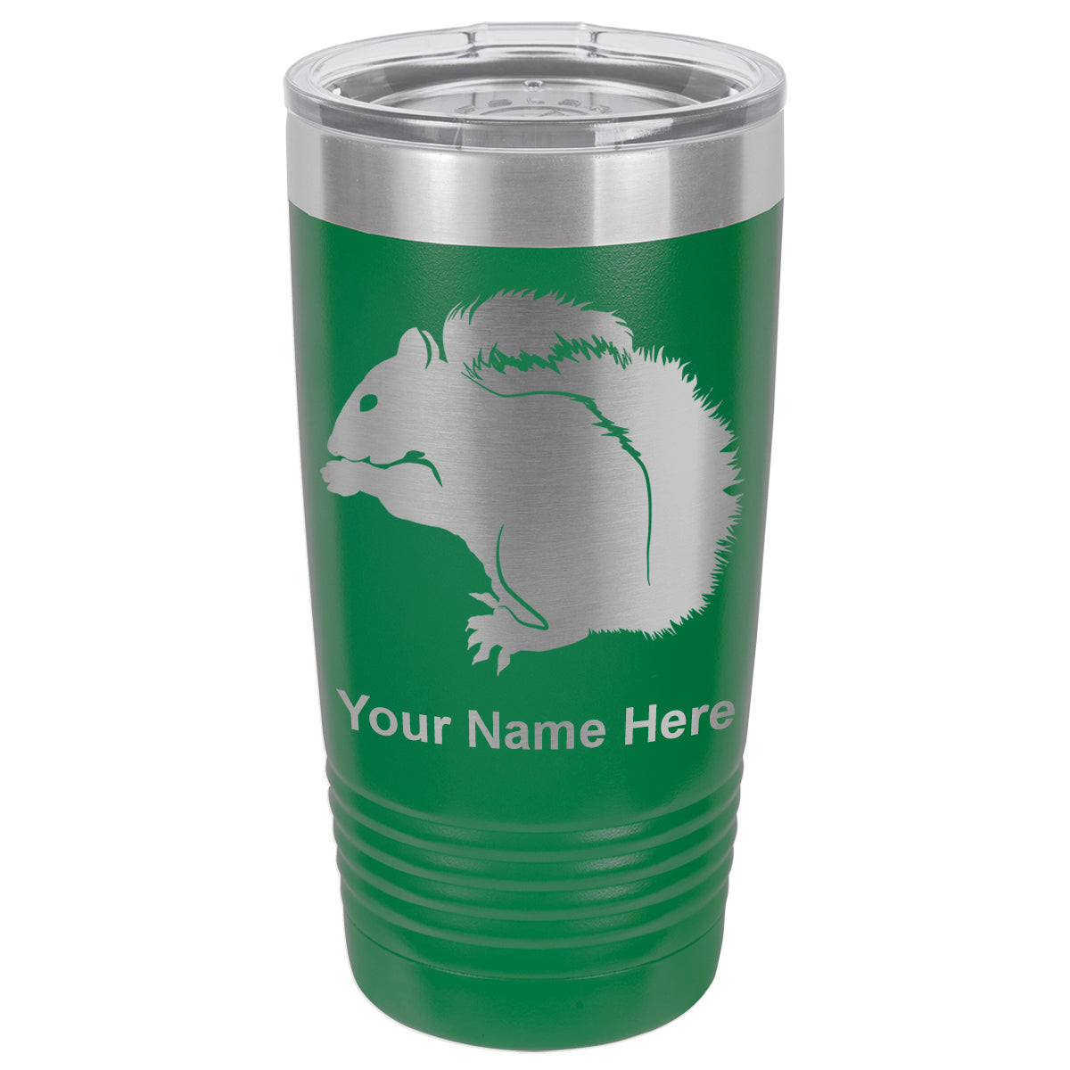 20oz Vacuum Insulated Tumbler Mug, Squirrel, Personalized Engraving Included