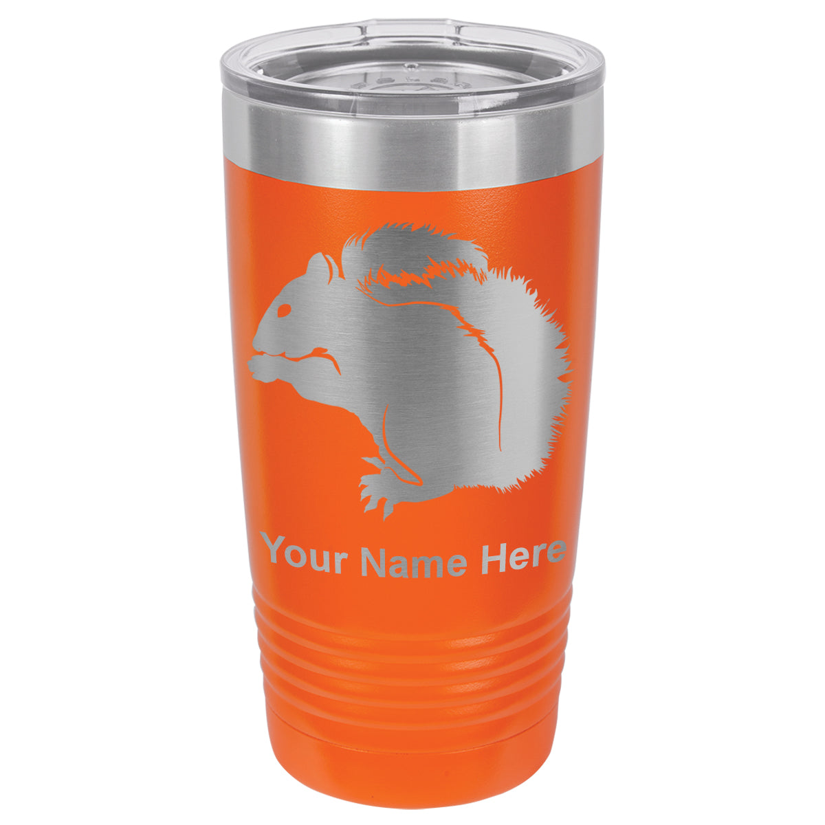 20oz Vacuum Insulated Tumbler Mug, Squirrel, Personalized Engraving Included