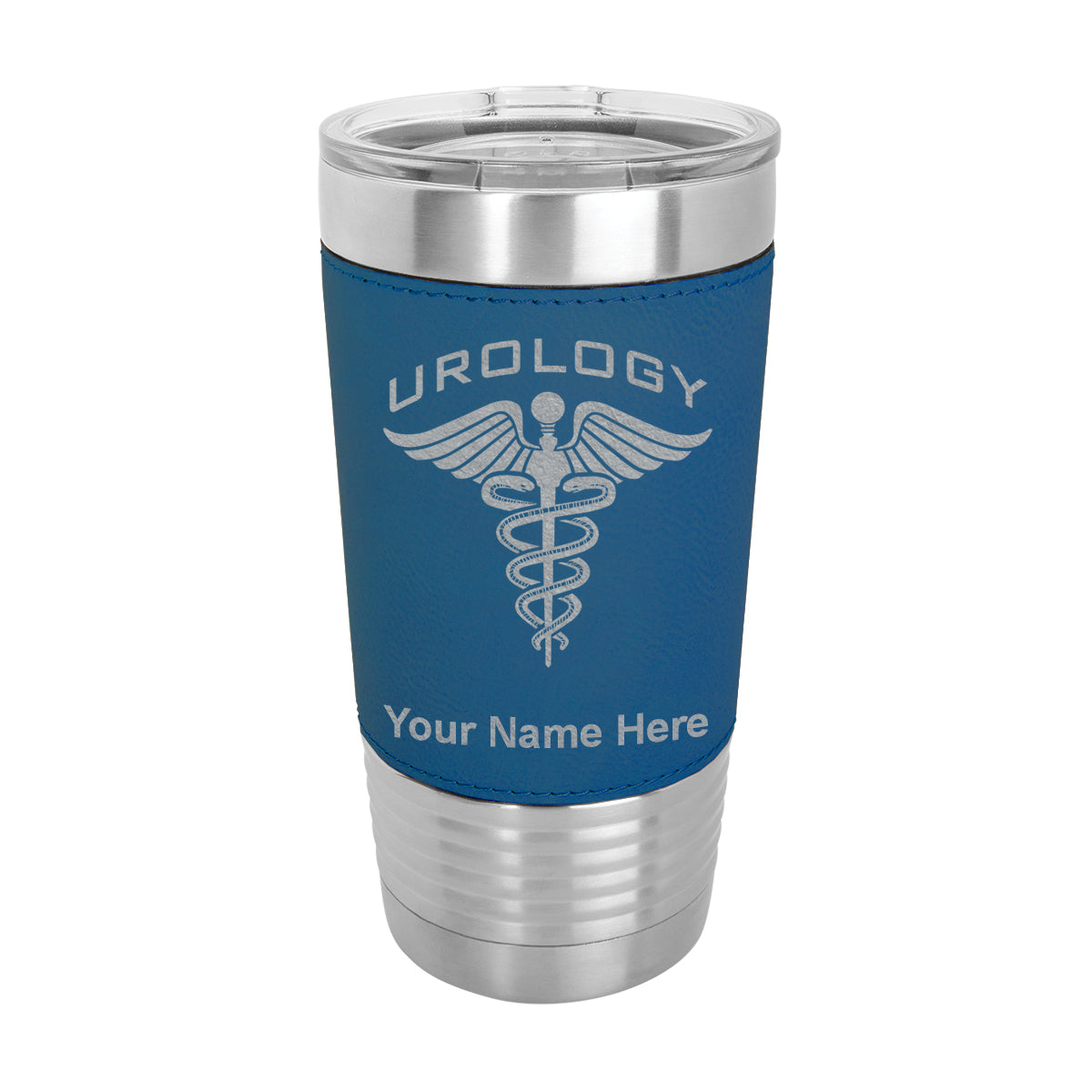 20oz Faux Leather Tumbler Mug, Urology, Personalized Engraving Included