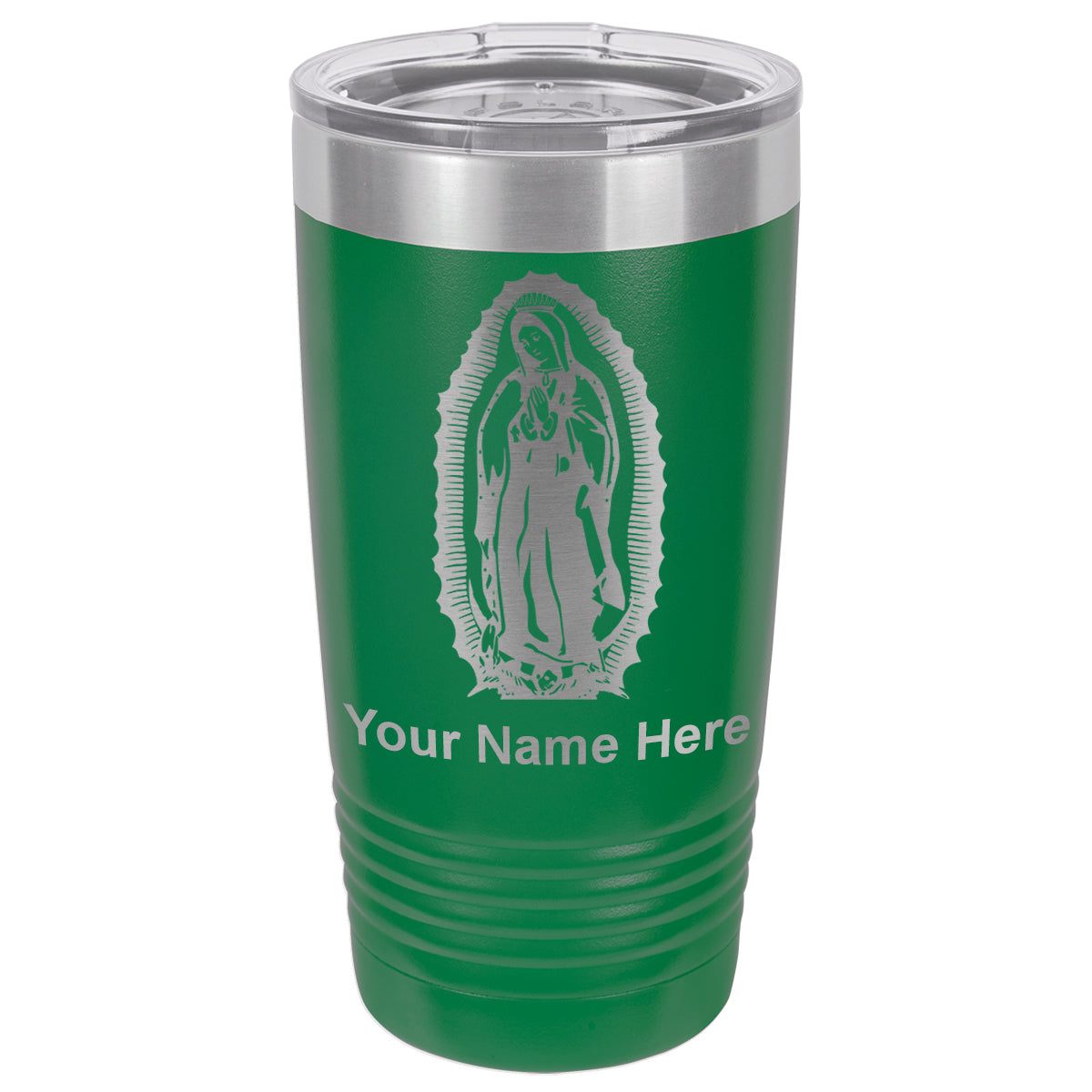 20oz Vacuum Insulated Tumbler Mug, Virgen de Guadalupe, Personalized Engraving Included