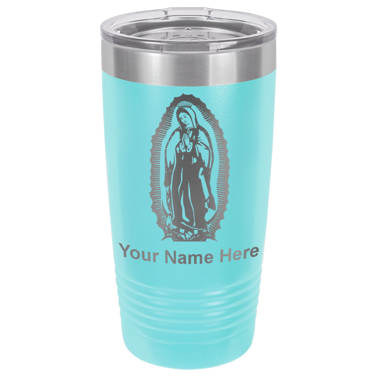 20oz Vacuum Insulated Tumbler Mug, Virgen de Guadalupe, Personalized Engraving Included