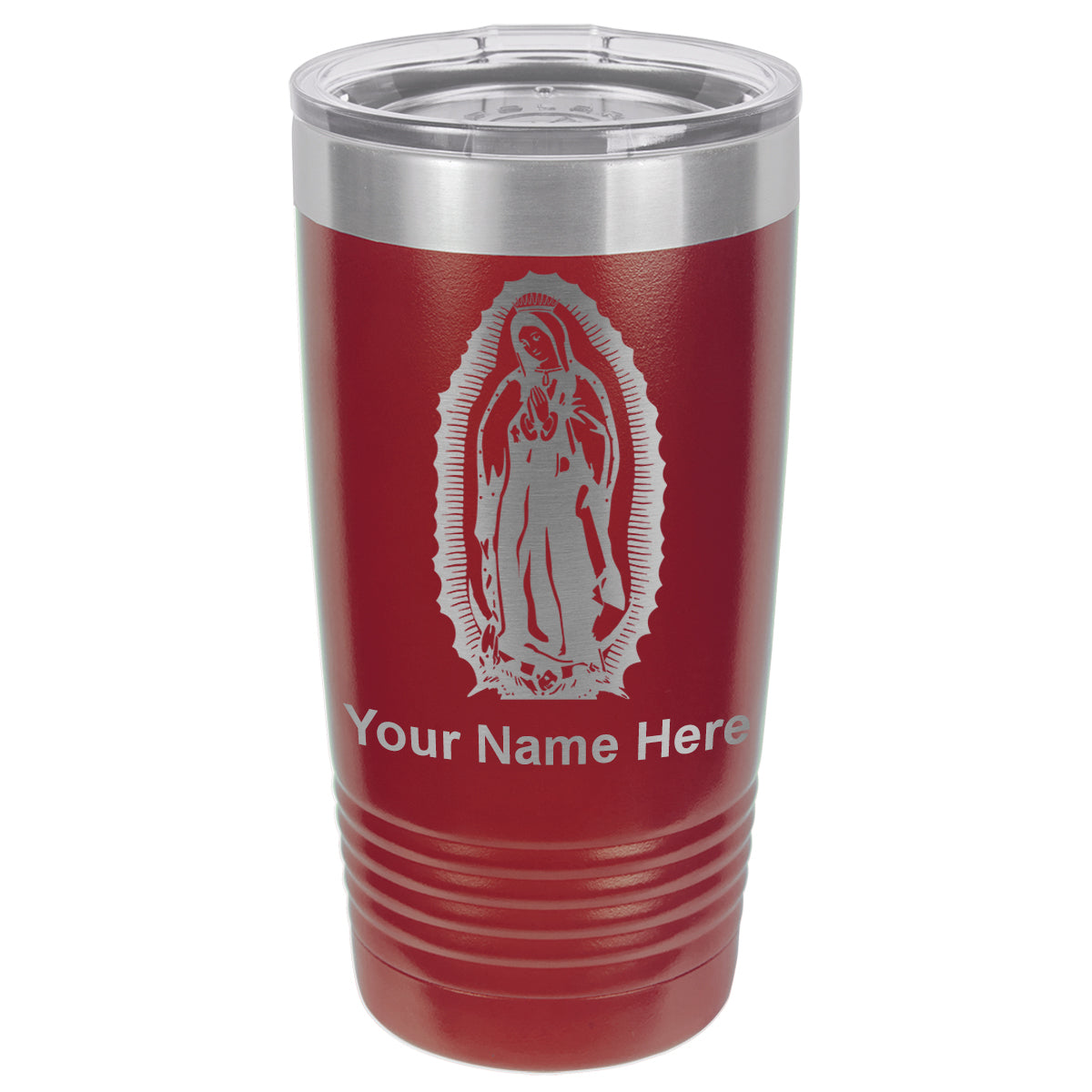 20oz Vacuum Insulated Tumbler Mug, Virgen de Guadalupe, Personalized Engraving Included