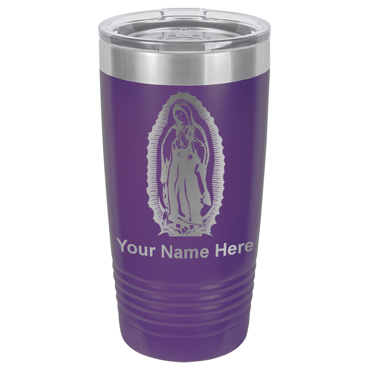 20oz Vacuum Insulated Tumbler Mug, Virgen de Guadalupe, Personalized Engraving Included