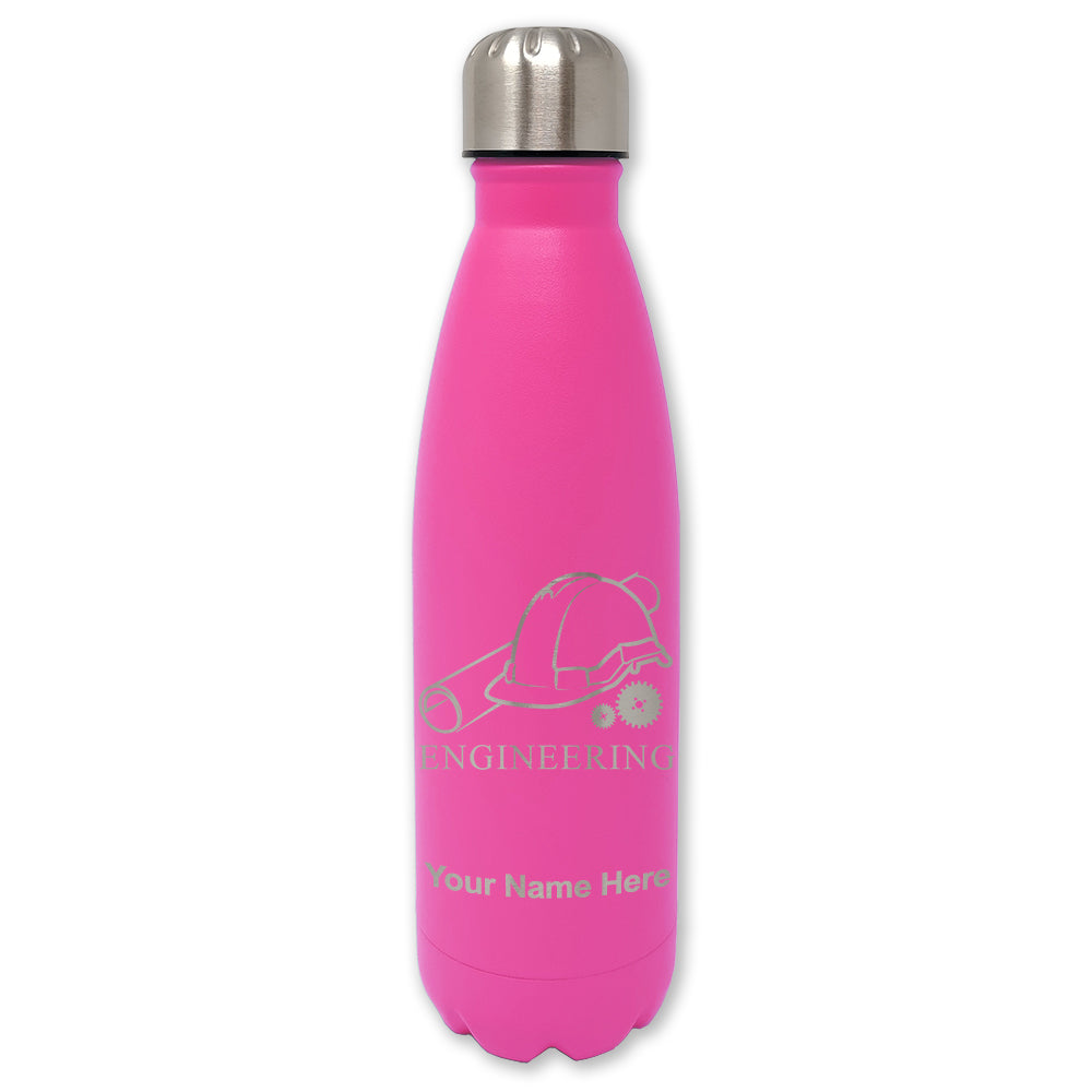 LaserGram Double Wall Water Bottle, Engineering, Personalized Engraving Included