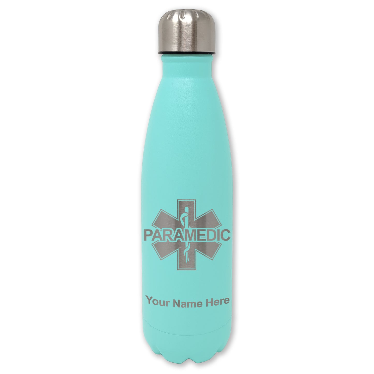 LaserGram Double Wall Water Bottle, Paramedic, Personalized Engraving Included