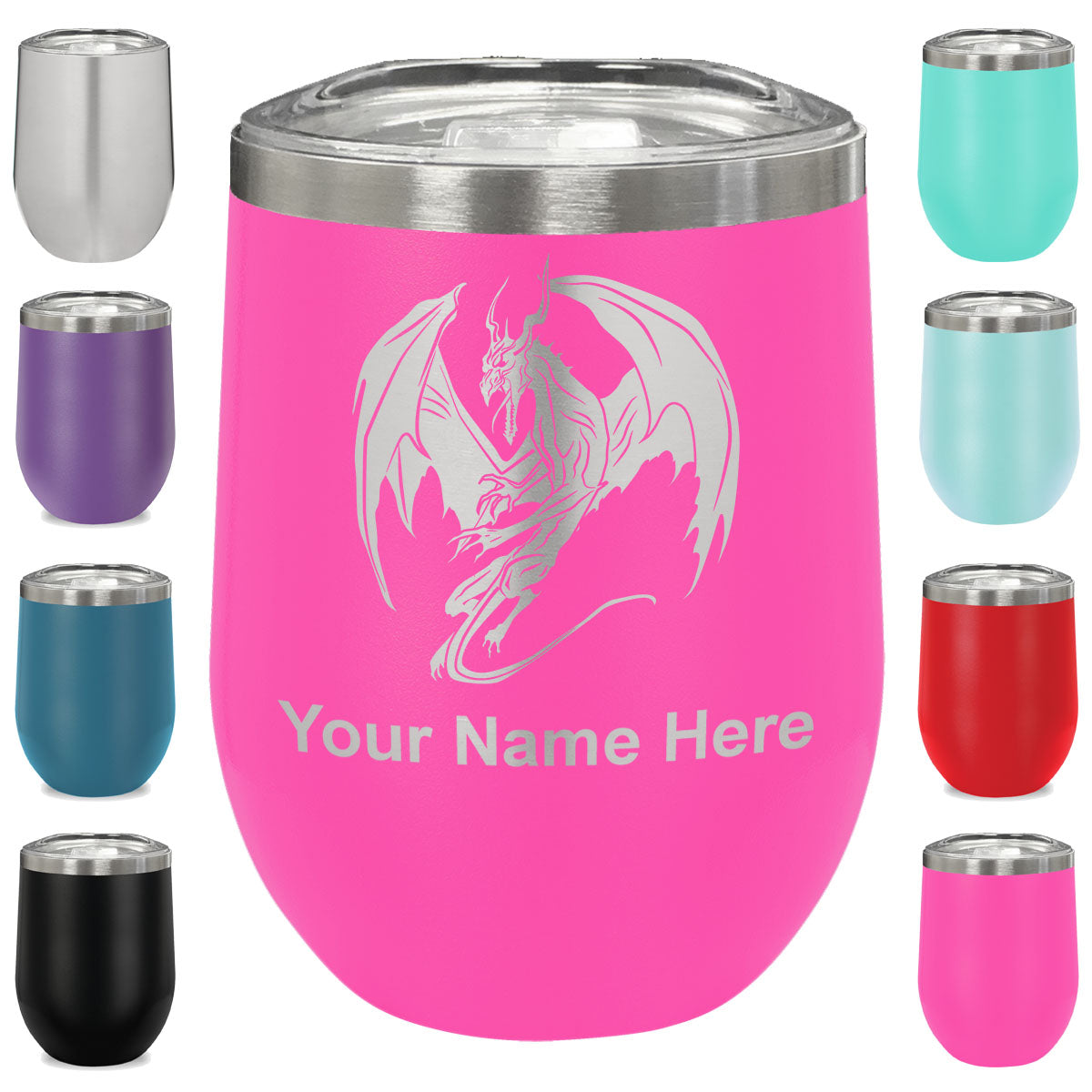 Personalized Wine Tumbler, Engraved Wine Cup, Insulated Travel