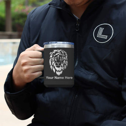 15oz Vacuum Insulated Coffee Mug, Bloodhound Dog, Personalized Engraving Included
