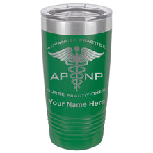 Load image into Gallery viewer, 20oz Vacuum Insulated Tumbler Mug, APNP Advanced Practice Nurse Practitioner, Personalized Engraving Included
