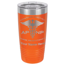Load image into Gallery viewer, 20oz Vacuum Insulated Tumbler Mug, APNP Advanced Practice Nurse Practitioner, Personalized Engraving Included
