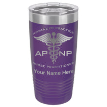 Load image into Gallery viewer, 20oz Vacuum Insulated Tumbler Mug, APNP Advanced Practice Nurse Practitioner, Personalized Engraving Included
