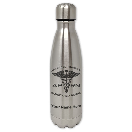 LaserGram Single Wall Water Bottle, APRN Advanced Practice Registered Nurse, Personalized Engraving Included