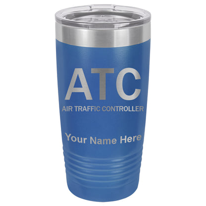 20oz Vacuum Insulated Tumbler Mug, ATC Air Traffic Controller, Personalized Engraving Included