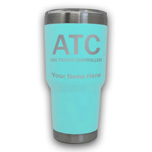 Load image into Gallery viewer, LaserGram 30oz Tumbler Mug, ATC Air Traffic Controller, Personalized Engraving Included
